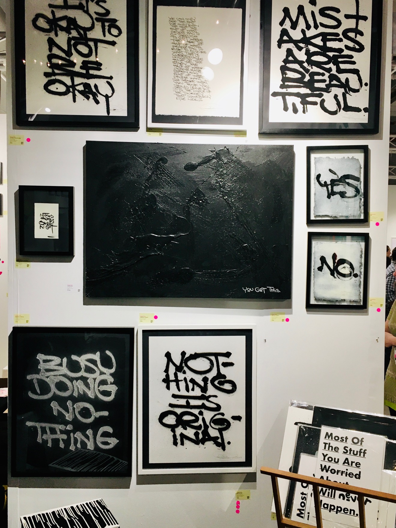 DC Area Artist Reggie Black displays his artwork at the Superfine Art Fair.